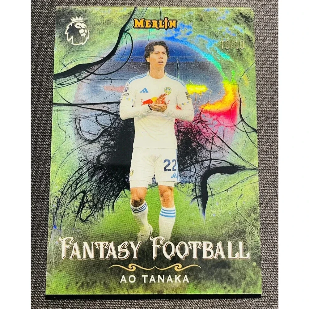 2026 Topps Premier League Merlin Fantasy Football Ao Tanaka Black 10/10 Leeds